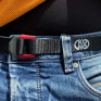 義大利 KONG Lario Belt 休閒鋁扣腰帶 - 藍綠色